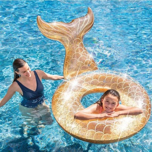 INTEX GLITTER MERMAID TUBE Nafukovací kruh 56258EU INTEX GLITTER MERMAID TUBE Nafukovací kruh 56258EU
