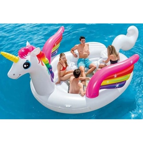INTEX UNICORN PARTY ISLAND Nafukovací ostrov 503 x 335 x 173 cm 57266EU INTEX UNICORN PARTY ISLAND Nafukovací ostrov 503 x 335 x 173 cm 57266EU