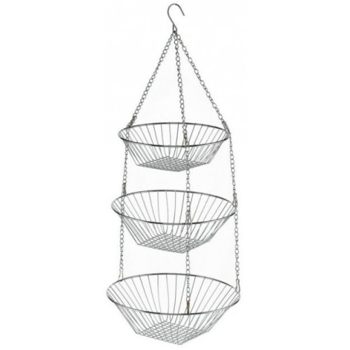 KELA Závěsné koše LOOP 3ks 25 cm, 28 cm, 30 cm chróm KL-49552 KELA Závěsné koše LOOP 3ks 25 cm, 28 cm, 30 cm chróm KL-49552
