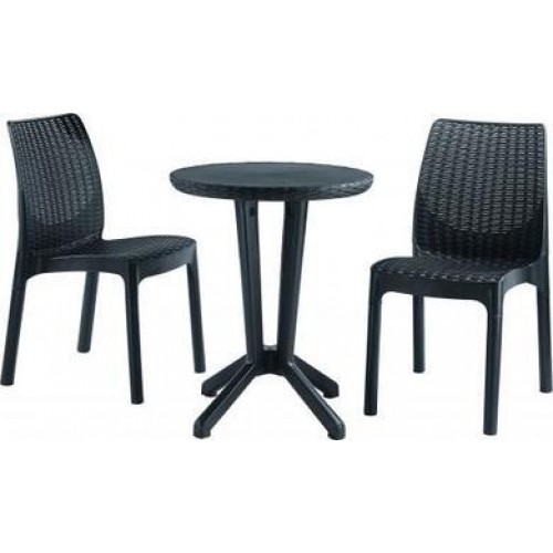KETER BISTRO balkonový set, antracit 17197990 KETER BISTRO balkonový set, antracit 17197990
