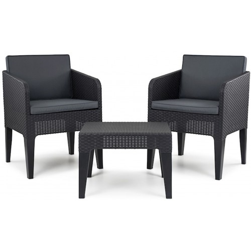 KETER COLUMBIA Set balkonový, ratan, grafit/šedá 17205968 KETER COLUMBIA Set balkonový, ratan, grafit/šedá 17205968