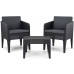 KETER COLUMBIA Set balkonový, ratan, grafit/šedá 17205968