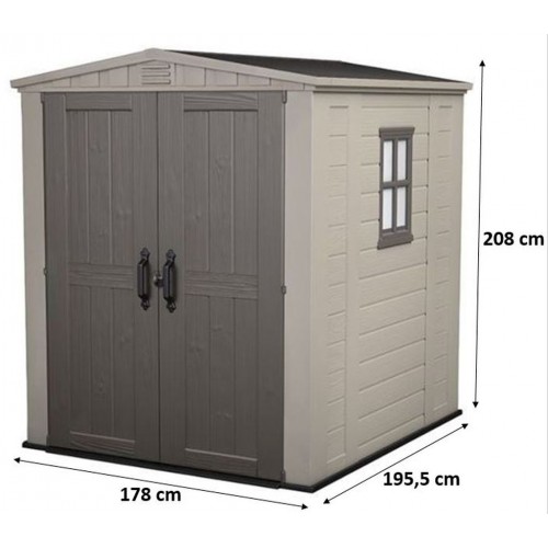 KETER FACTOR 6 x 6 zahradní domek, 178 x 195,5 x 208 cm 17197898 KETER FACTOR 6 x 6 zahradní domek, 178 x 195,5 x 208 cm 17197898