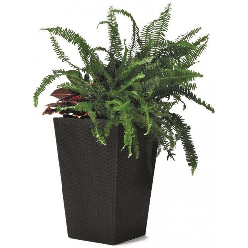 KETER RATTAN PLANTER S 23,6L Květináč, malý 28,5 x 43,5 cm, antracit 17192300 KETER RATTAN PLANTER S 23,6L Květináč, malý 28,5 x 43,5 cm, antracit 17192300