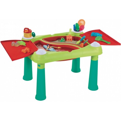 KETER SAND & WATER TABLE stoleček na hraní, tyrkysová/červená 17184058 KETER SAND & WATER TABLE stoleček na hraní, tyrkysová/červená 17184058