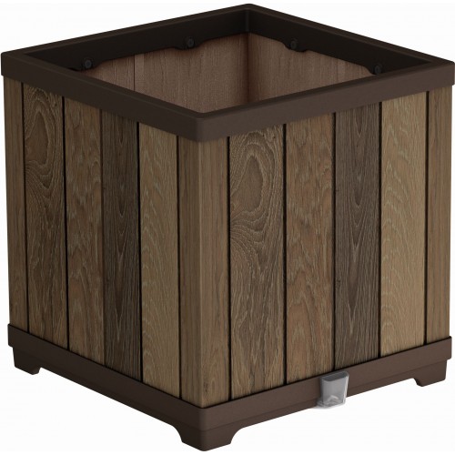 KETER DECO SQUARE Květináč, 45,5 x 45,5 x 45,5 cm, walnut 17213622 KETER DECO SQUARE Květináč, 45,5 x 45,5 x 45,5 cm, walnut 17213622