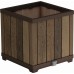 KETER DECO SQUARE Květináč, 45,5 x 45,5 x 45,5 cm, walnut 17213622
