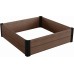 KETER MAPLE SQUARE Vyvýšený záhon, 106 x 106 x 32 cm, hnědý 17209665