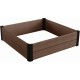 KETER MAPLE SQUARE Vyvýšený záhon, 106 x 106 x 32 cm, hnědý 17209665