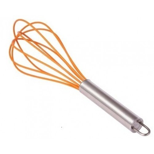 KAISERHOFF Silikonová šlehací metlička 24 cm, oranžová KH-1140oran KAISERHOFF Silikonová šlehací metlička 24 cm, oranžová KH-1140oran