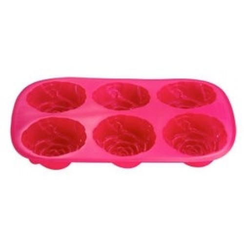 KAISERHOFF Forma na muffiny silikonová 28 x 18 x3 cm KH-1157ruzo KAISERHOFF Forma na muffiny silikonová 28 x 18 x3 cm KH-1157ruzo