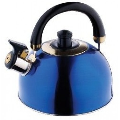 KAISERHOFF Pískající konvice nerez 2 L KH-128modr KAISERHOFF Pískající konvice nerez 2 L KH-128modr