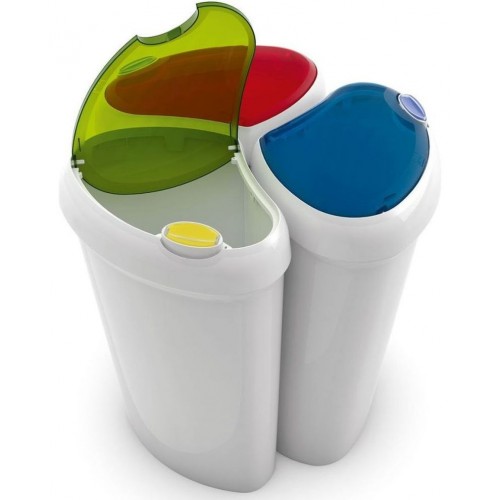 KIS LOTUS BIN odpadkový koš sada 3x 36x26x55cm 30L 3062200 KIS LOTUS BIN odpadkový koš sada 3x 36x26x55cm 30L 3062200