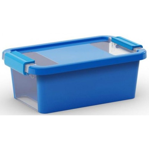 KIS BI BOX XS 3L 26,5x16x10cm modrý/transparent KIS BI BOX XS 3L 26,5x16x10cm modrý/transparent