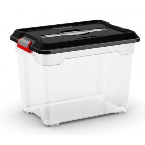 KIS MOOVER BOX S 18L 38x26,5x28,5cm transparent/černý KIS MOOVER BOX S 18L 38x26,5x28,5cm transparent/černý