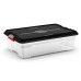 KIS MOOVER BOX M 27L 58x38x18cm transparent/černý