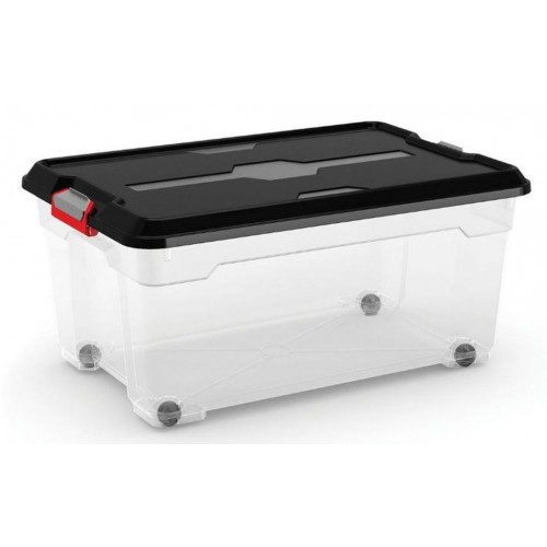 KIS MOOVER BOX L 45L 58x38x27cm transparent/černý KIS MOOVER BOX L 45L 58x38x27cm transparent/černý
