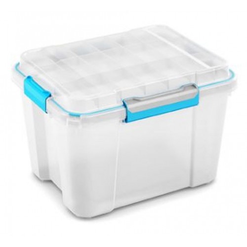 KIS SCUBA BOX M 45L 49,5x39x34cm transparent / modrý KIS SCUBA BOX M 45L 49,5x39x34cm transparent / modrý