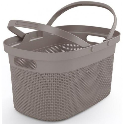 KIS FILO nákupní košík 46x24x30cm taupe