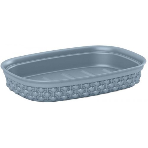 KIS FILO miska na mýdlo 15x10x3cm kouřově šedá KIS FILO miska na mýdlo 15x10x3cm kouřově šedá