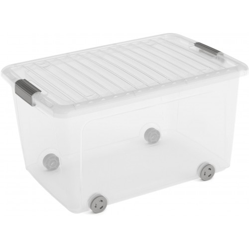 KIS W BOX L 50L 59x39x32cm transparent/světle šedá