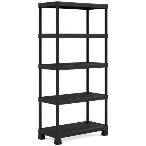 KIS PLUS 120/5 regál 120x40x187cm, 5 polic, černý KIS PLUS 120/5 regál 120x40x187cm, 5 polic, černý