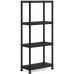 KIS PLUS 60/4 regál 135x60x30 cm, černá 9503