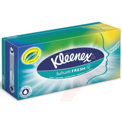 KLEENEX Balsam Fresh Box Papírové kapesníčky (72 ks) 148543 KLEENEX Balsam Fresh Box Papírové kapesníčky (72 ks) 148543