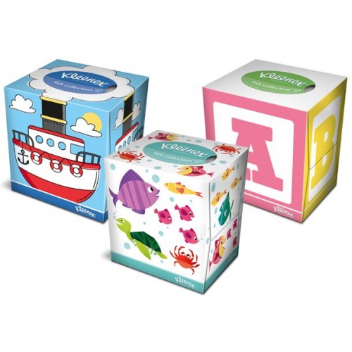KLEENEX Kids Collection Box Papírové kapesníčky (56 ks) 147776 KLEENEX Kids Collection Box Papírové kapesníčky (56 ks) 147776