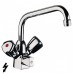 KLUDI Standard dřezová baterie s multipřípojkou chrom 317230515
