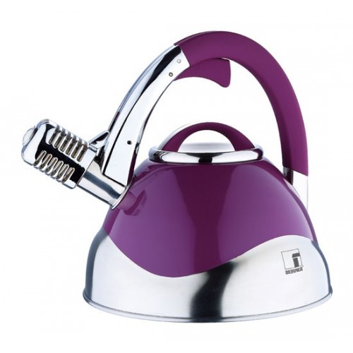 BERGNER Konvice pískací nerez 3 l nachová BG-3740 BERGNER Konvice pískací nerez 3 l nachová BG-3740