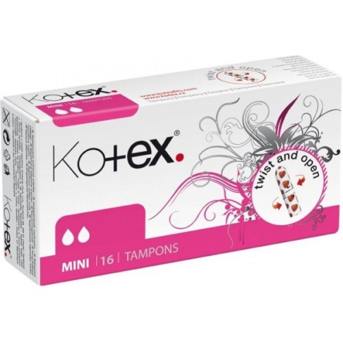 KOTEX Tampony Mini (16 ks) 147800 KOTEX Tampony Mini (16 ks) 147800