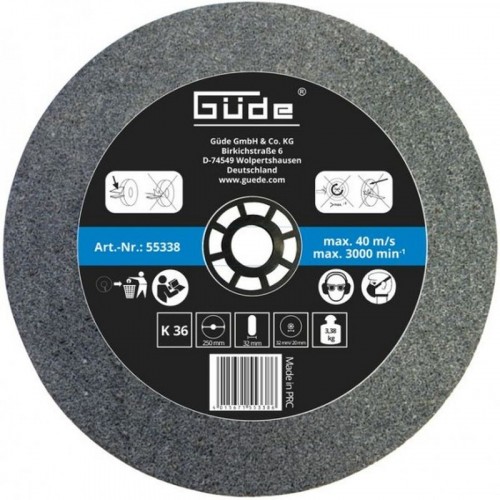GÜDE Brusný kotouč 250 x 32 x 32 mm, K36 55338 GÜDE Brusný kotouč 250 x 32 x 32 mm, K36 55338