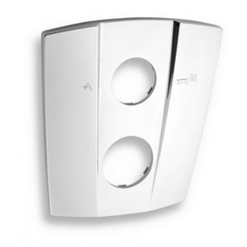 NOVASERVIS kryt k podomítkovému boxu s přepínačem - trapez chrom KRYT0050RF,0 NOVASERVIS kryt k podomítkovému boxu s přepínačem - trapez chrom KRYT0050RF,0