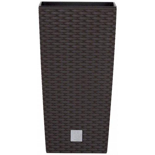 Prosperplast RATO SQUARE Květináč 20cm, 11,4l, umbra DRTS200 Prosperplast RATO SQUARE Květináč 20cm, 11,4l, umbra DRTS200