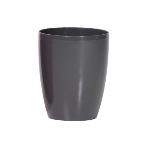 PROSPERPLAST COUBI Květináč vysoký 18,3 cm, grafit DUOW160