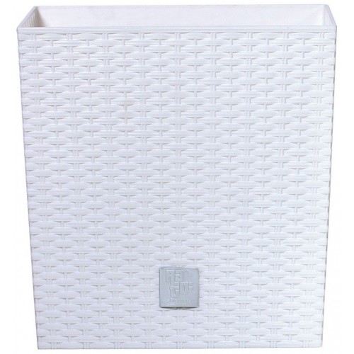 Prosperplast RATO LOW Květináč 32cm, 32l, ratan bílá DRTS325L Prosperplast RATO LOW Květináč 32cm, 32l, ratan bílá DRTS325L