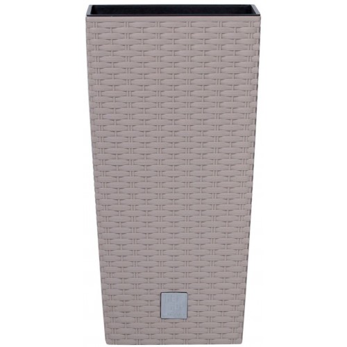 Prosperplast RATO SQUARE květináč 22cm, 16,3l, mocca DRTS225 Prosperplast RATO SQUARE květináč 22cm, 16,3l, mocca DRTS225