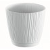 PROSPERPLAST SANDY P Květináč 12,9 cm, bílá DSY130P