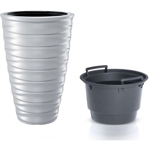 Prosperplast FREZE Květináč s vkladem 38,3cm, bílá DPFE400 Prosperplast FREZE Květináč s vkladem 38,3cm, bílá DPFE400