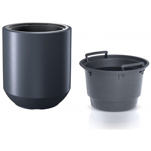 Prosperplast HEOS Květináč s vkladem 39cm, antracit DPHEW400