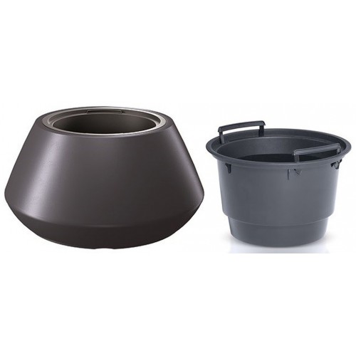 Prosperplast HEOS Květináč s vkladem 58,2cm, antracit DMHET600