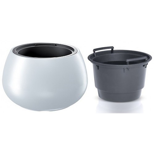 Prosperplast HEOS Květináč s vkladem 43,6cm, bílá DBHEK440