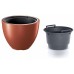 Prosperplast HEOS Květináč s vkladem 29,8cm, měď DBHEM300