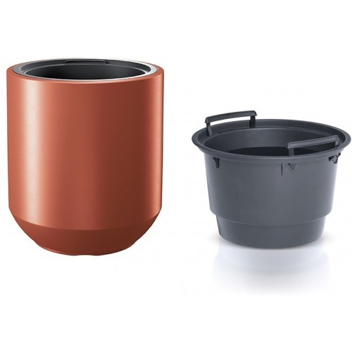 Prosperplast HEOS Květináč s vkladem 39cm, měď DPHEW400 Prosperplast HEOS Květináč s vkladem 39cm, měď DPHEW400
