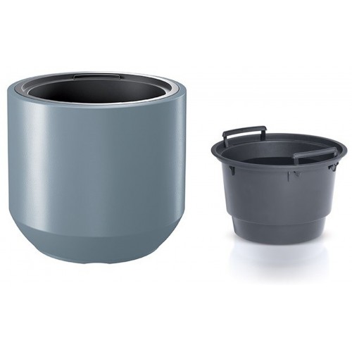 Prosperplast HEOS Květináč s vkladem 39cm, světle šedý DBHEW400