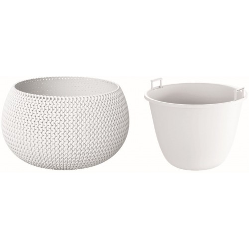 Prosperplast SPLOFY Bowl květináč 48cm, 21l, bílá DKSP480