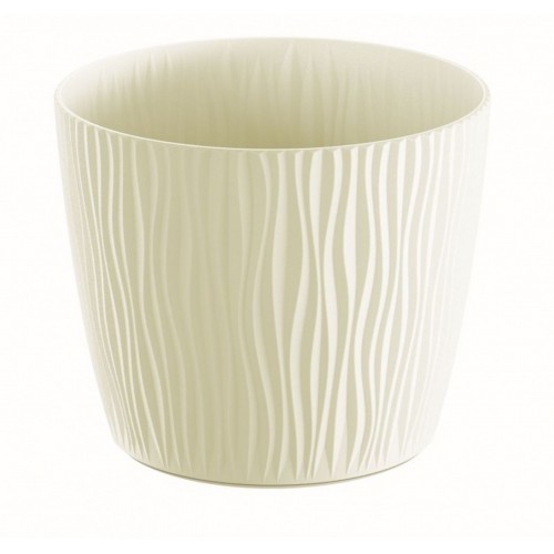 PROSPERPLAST SANDY Květináč 12,9 cm, krémová DSY130 PROSPERPLAST SANDY Květináč 12,9 cm, krémová DSY130