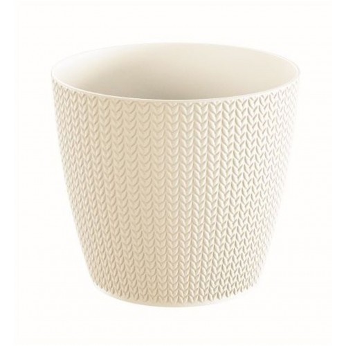 Prosperplast WHEATY Květináč 21,8 cm, krémová DWH220