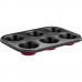 LAMART LT3071 BASE forma 6 muffinů 26,5X18 cm červená